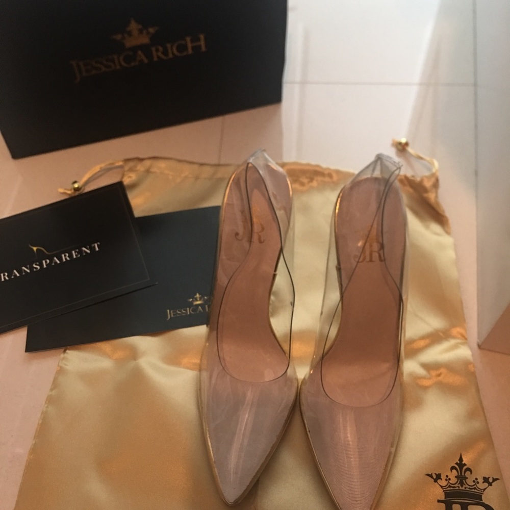 JESSICA RICH CLEAR PUMPS - Picture 7 of 9